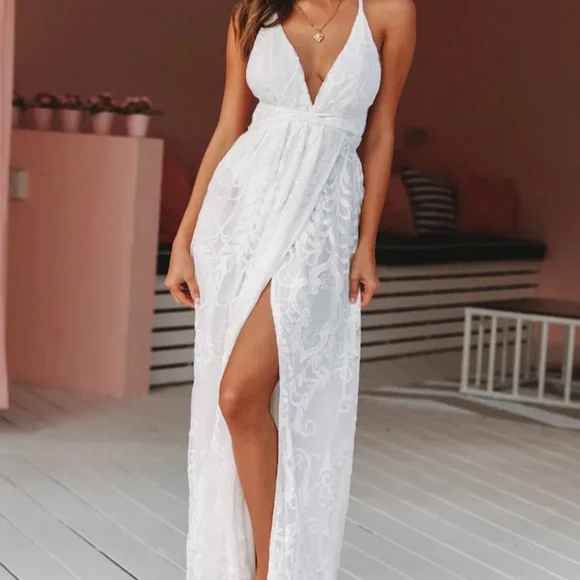 sachin and babi light blue dress Body-con White Dresses main image 0